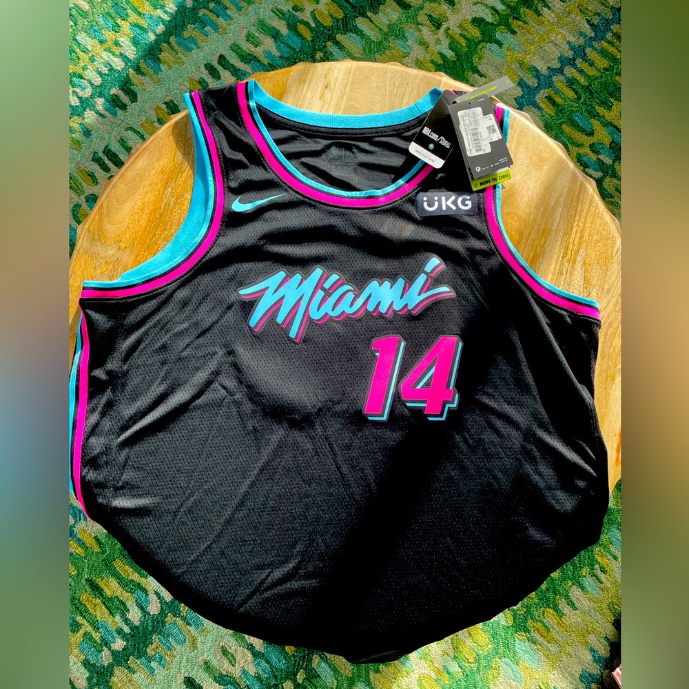 Brand new with tags, Miami Heat men’s jersey